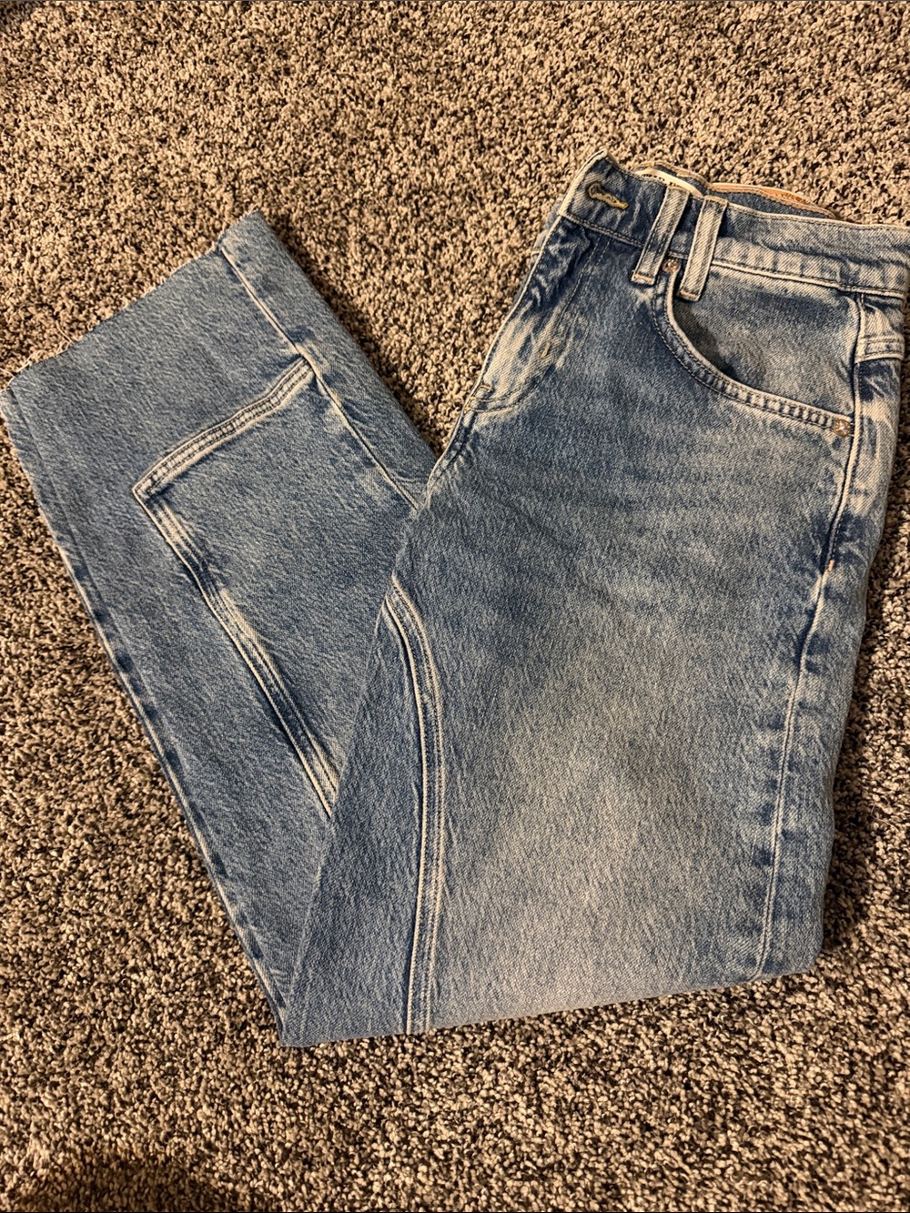 We The Free Light Wash Flared Wide-Leg Jeans